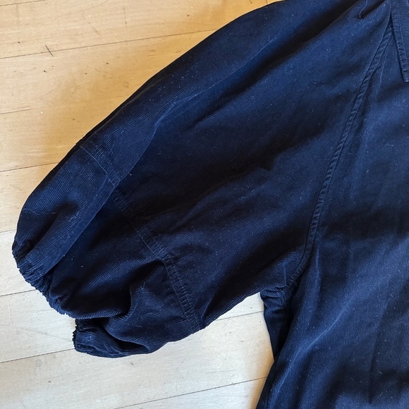 Velvet by Graham  & Spencer Black Kady corduroy dress,  S  CB2296 - Picture 7 of 9